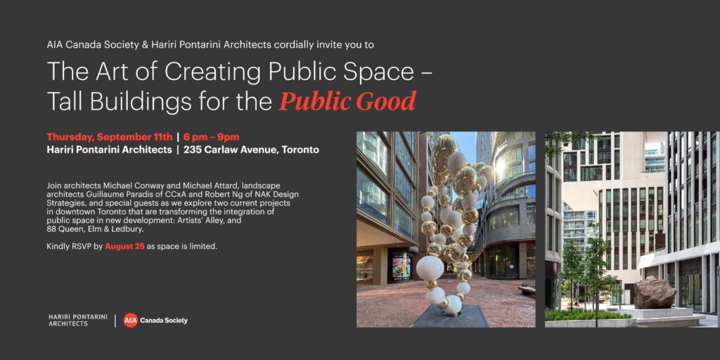2025 AIA Canada Society Toronto Social | Hosted in Partnership with Hariri Pontarini Architects